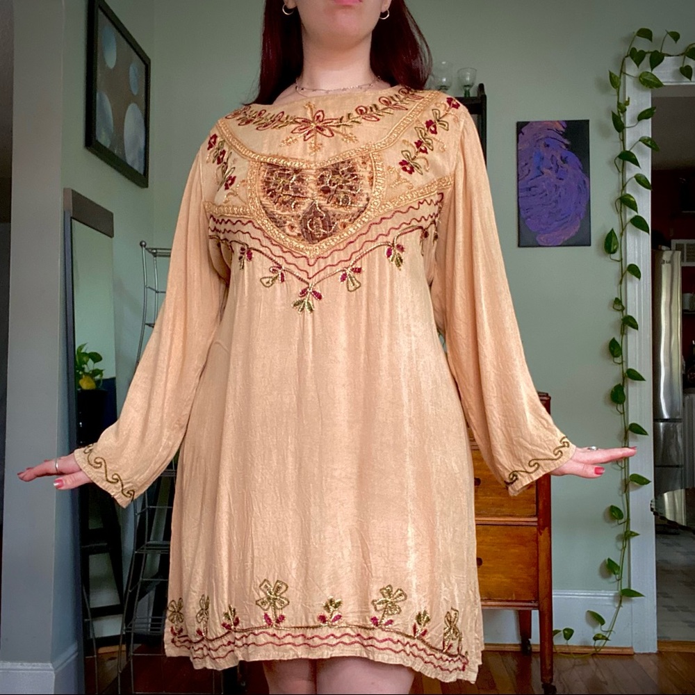 S. R. Fashion embroidered dress